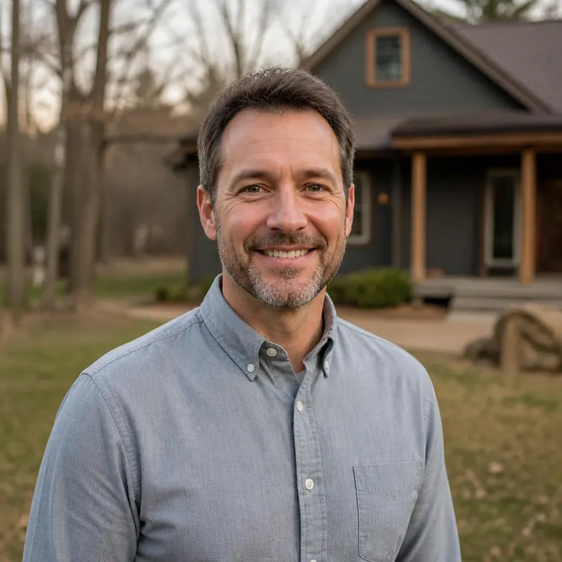 Jeff, founder of Titan Property Investors, standing outside a home in Arkansas